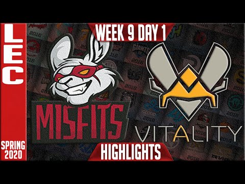MSF vs VIT Highlights | LEC Spring 2020 W9D1 | Misfits Gaming vs Vitality