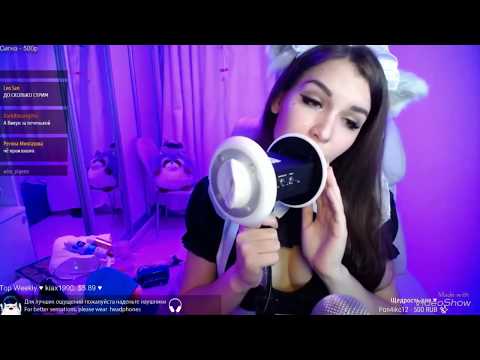 ASMR licking KittyKlaw в образе горничной