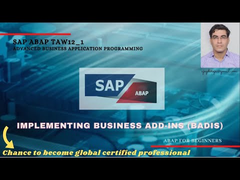 Unit 7: ABAP Object-Oriented Examples (Lesson 2: Implementing Business Add-Ins (BAdIs))