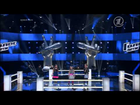 Ксения Чудакова, Диана Хитарова, Софья Фисенко  'Wrecking ball'    Битвы   Голос Дети   Сезон1