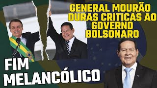 Fim melancólico, ex-vice-presidente Hamilton Mourão abre o jogo e revela tudo!