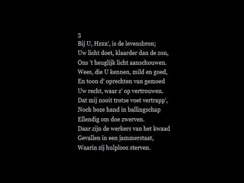 Psalm 36 vers 2 en 3 Garderen zingt (HHG)