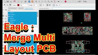 Eagle : Merge multi layout PCB