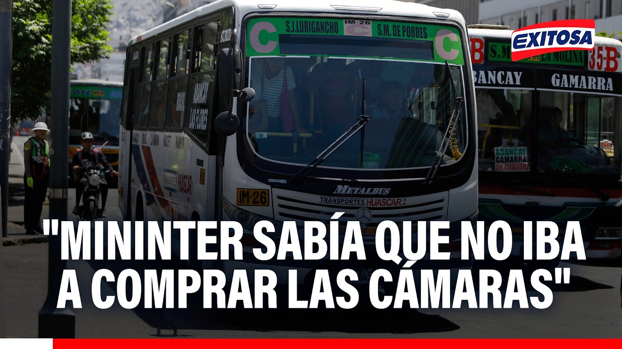 🔴🔵 Municipalidad de Lima comprará cámaras de seguridad para buses