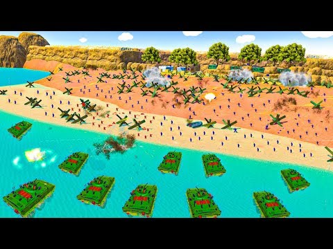 Amphibious Tanks Invade Omaha Beach in this Epic New D-Day Map for Ravenfield!