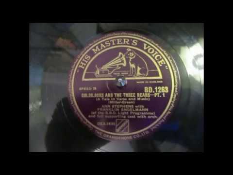 Goldilocks and the Three Bears - Ann Stephens - 78 rpm - Numark TTX