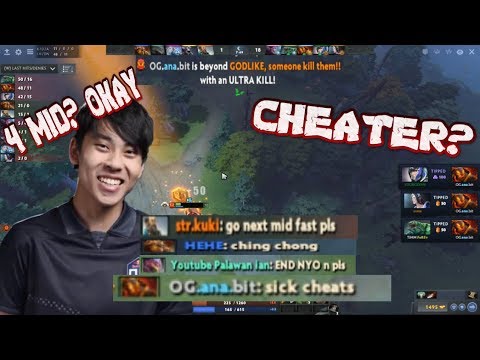OG.ANA EMBER - 45KILLS - HE'S SO HUNGRY AFTER TI9 - 7MINS ULTRA KILL (POV) DOTA 2