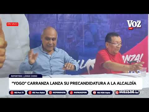 🔴 GONZALO "YOGO" CARRANZA LANZA SU PRECANDIDATURA A LA ALCALDÍA DE CARMEN DE LA LEGUA‼️(23/02/2026)