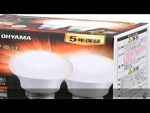 アイリスオーヤマ LED電球 口金直径26mm 広配光 60W形相当 電球色 2個パック 密閉器具対応 LDA7L-G-6T62P