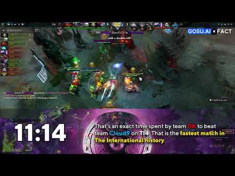 The fastest DOTA 2 match in the TI history