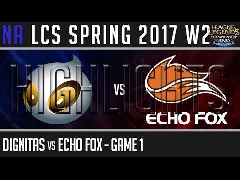 Dignitas vs Echo Fox Game 1 - NALCS W2D2 Spring 2017 - DIG vs FOX G1