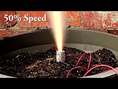 Homemade 16g Whipped Cream Charger Hybrid Rocket. First Ignition