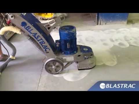 Concrete Grinding | The Blastrac BG-250E Single Disc Grinder