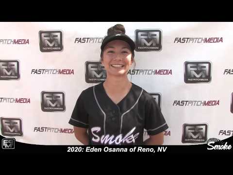 2020 Eden Osanna Pitcher, Slapper, Outfield and 2nd Base Softball Skills Video - Smoke