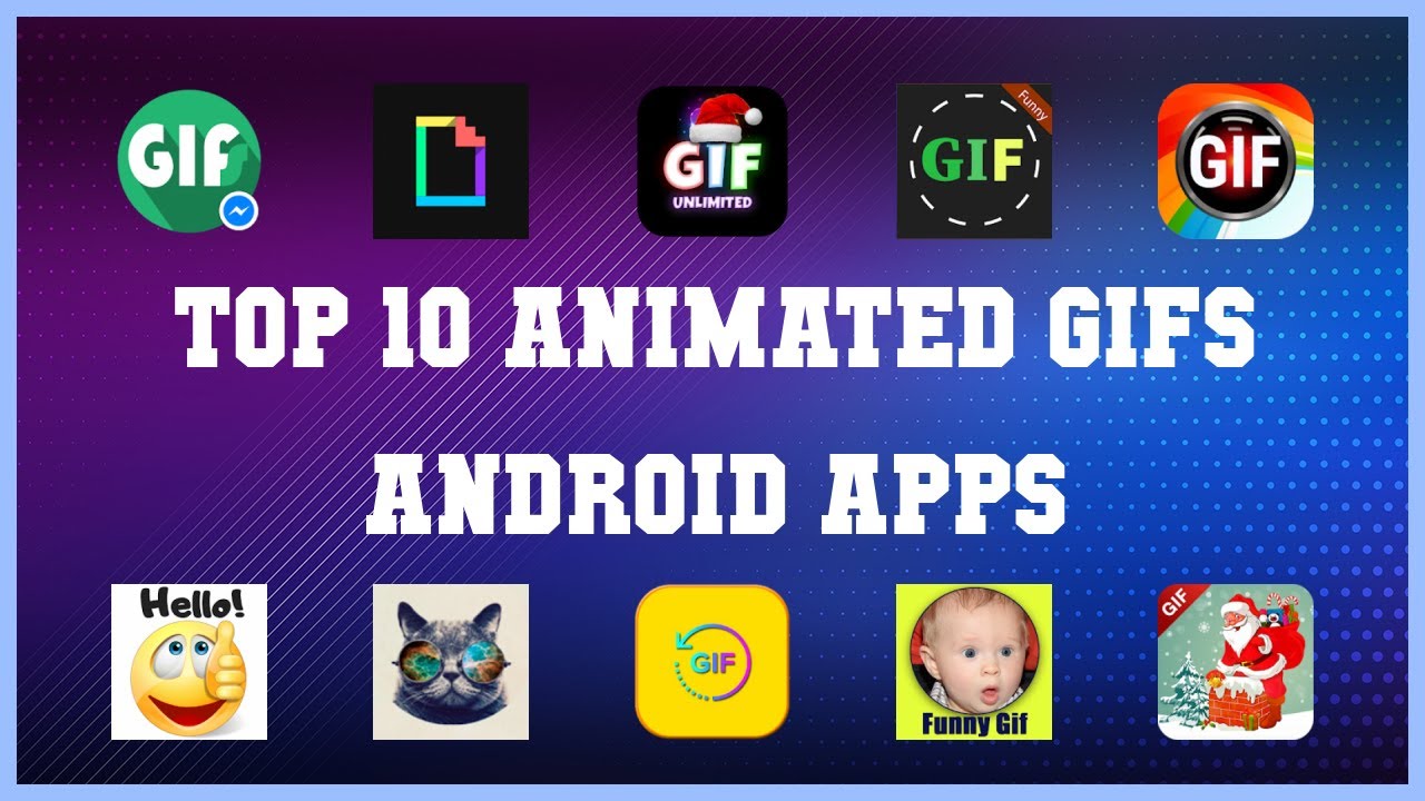 Top 10 Animated GIFs Android App | Review