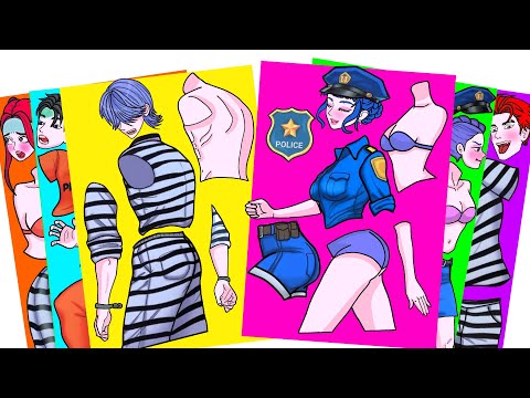 OMG! KPOP DEMON HUNTERS – HUNTRIX AND SAJA BOYS is PRISON LOVE COUPLE | Sticker Book DIY