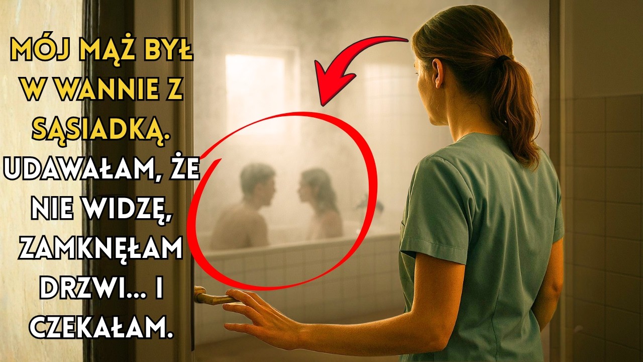 WRÓCIŁAM WCZEŚNIEJ Z DYŻURU I ZOBACZYŁAM MĘŻA W WANNIE Z SĄSIADKĄ — NIE POWIEDZIAŁAM ANI SŁOWA, A TRZY TYGODNIE PÓŹNIEJ ZROBIŁAM COŚ, CZEGO SIĘ NIE SPODZIEWAŁ