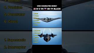 B-2 Spirit Vs Sr-71 Blackbird Who Is More Powerful? #airforce #shorts