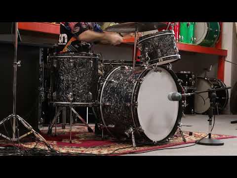 2018 Ludwig Legacy Mahogany Black Diamond Pearl Drum Set