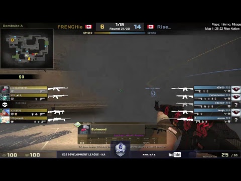 ECS CCC: Rise Nation vs. French Canadians SCOREBOARD ONLY
