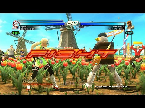205_2 Kunimitsu y Yoshimitsu vs Mokujin - Tekken Tag 2 ( Anakin-x24 ) PS3 OffLine v1