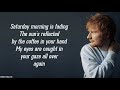 Ed Sheeran - Afterglow (Lyrics)