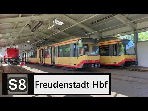 AVG Führerstandsmitfahrt S8 Albtalbahnhof - Freudenstadt Hbf