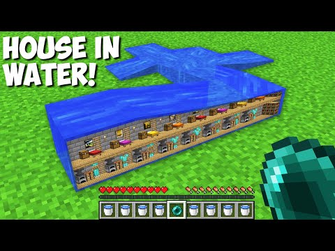 How to LIVE INSIDE WATER in Minecraft ? HOUSE INSIDE LIQUID !