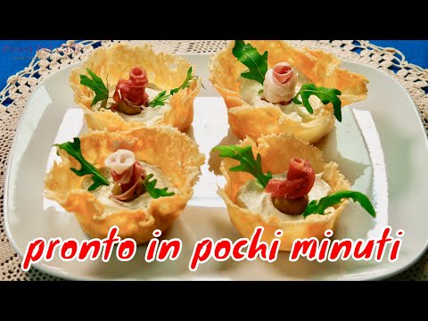 CIALDE DI PARMIGIANO croccanti cestini di formaggio