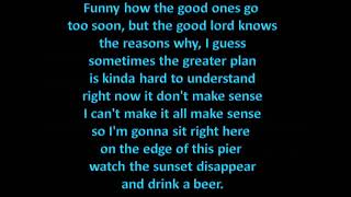 Luke Bryan - Drink A Beer (Lyrics | Lyric Video)