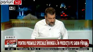 UPZ: Predictorul1x2 » Vezi cele 12 pronosticuri ale lui Sabin Pirvan