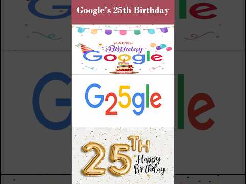 Google's 25th Birthday | Happy birthday @Google   #google #shorts #shortsyoutube