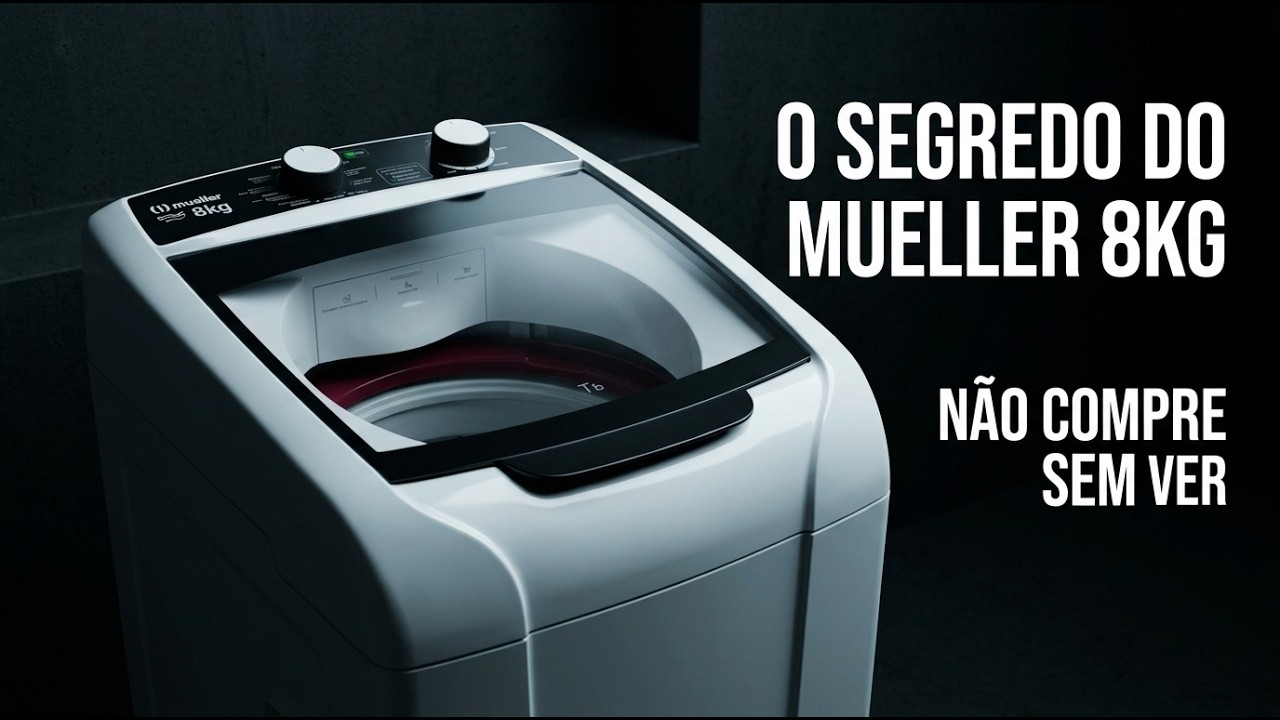 Miniatura da avaliação em vídeo de Lavadora Mueller Energy 8kg 220V