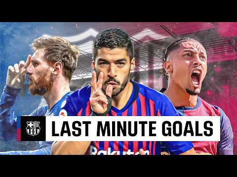 ¡Los GOLES del FC BARCELONA en LALIGA en los MINUTOS FINALES!