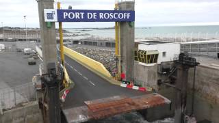 preview picture of video 'Camera 1 Clip MV Bretagne Departing Roscoff, Finistère, Brittany France 26th October 2014'