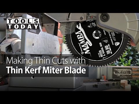 Making Thin Cuts with Amana Tool Mamba 10" x 80T Thin Kerf Miter Saw Blade | ToolsToday