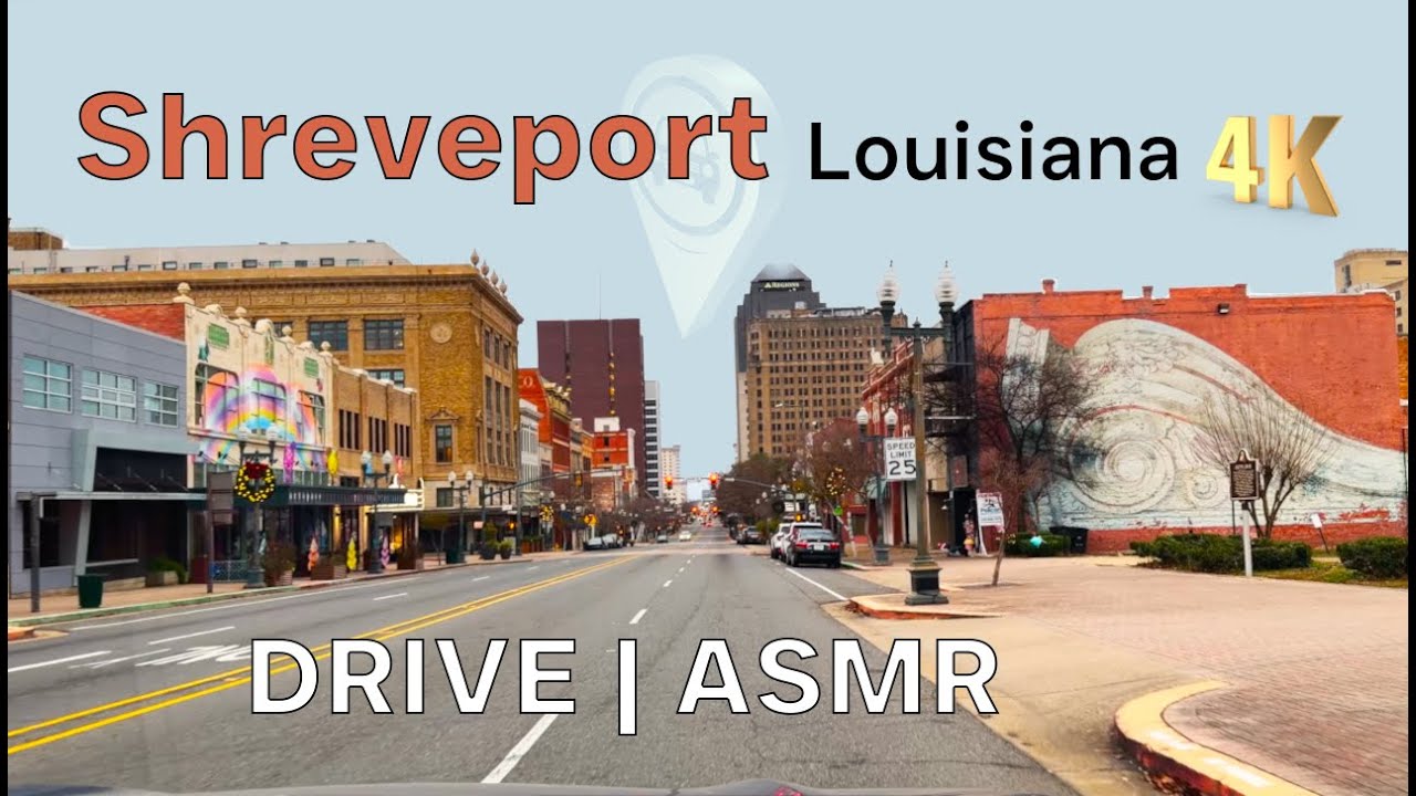 Immersive street-level walking tour through Shreveport Downtown, United States, showcasing authentic urban landscapes, local architecture, and the vibrant atmosphere of the city's neighborhoods