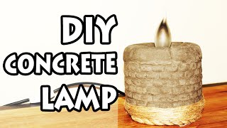 DIY - How to Make a Concrete Lamp