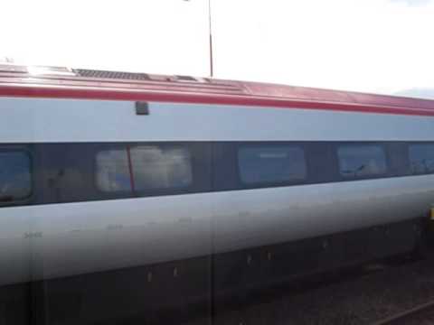 Virgin Trains class 390118 "Virgin Princess" arrives at Wigan North Western with Mega Horn!! 17/8/14