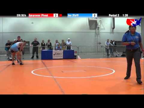 Amarveer Phesi vs. Joe Stolfi at 2013 Junior Nationals - FILA - FS