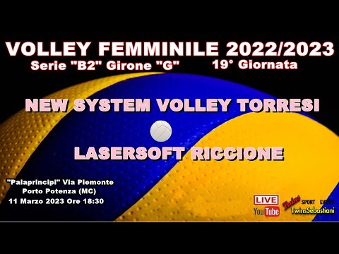 🏐 NEW SYSTEM VOLLEY TORRESI vs LASERSOFT RICCIONE 11/03/2023 Ore 18:30