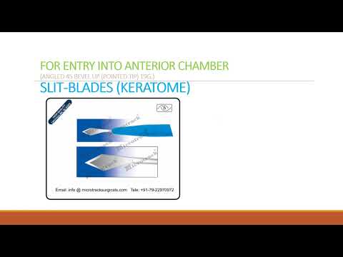 Keratome Slit  3.2mm Ophthalmic Micro Surgical Blade - Ophthalmic Blade