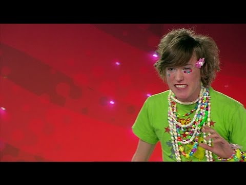 Oscar Abrahamsson sjunger Pokemonlåten på olika språk i Idol 2008 - Idol Sverige (TV4)