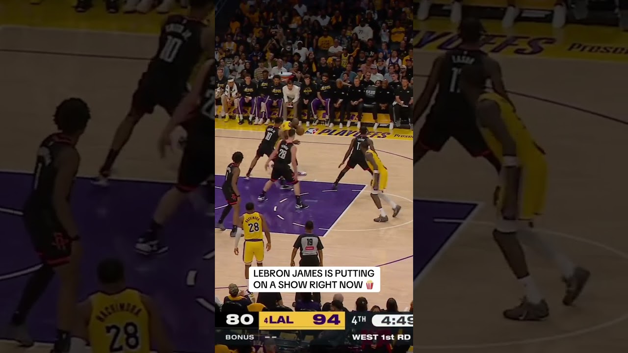 LeBron is doing it all 👑