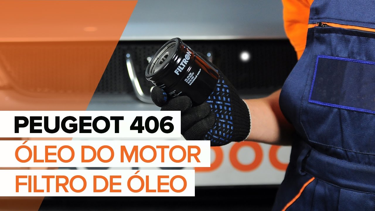 Como mudar óleo do motor e filtro em Peugeot 406 sedan - guia de substituição