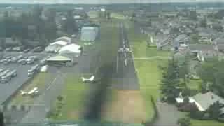 preview picture of video 'Lynden Municipal Airport Short Field Landing'