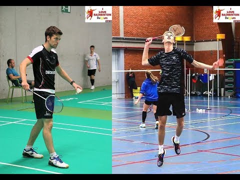 Men's singles A semi final "Pluimplukkers" Ghent, Belgium.