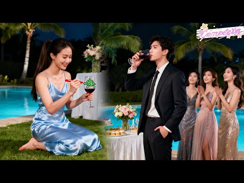 Todas Mulheres No Banquete Babam Pelo CEO!Só Uma Garota Pobre Descalça Desenha Sozinha!Agora Ele Cai