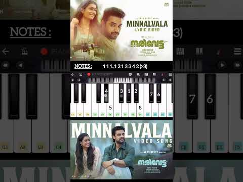 Minnalvala Easy Piano Tutorial | Narivetta | Malayalam Song | #minnalvalaSong