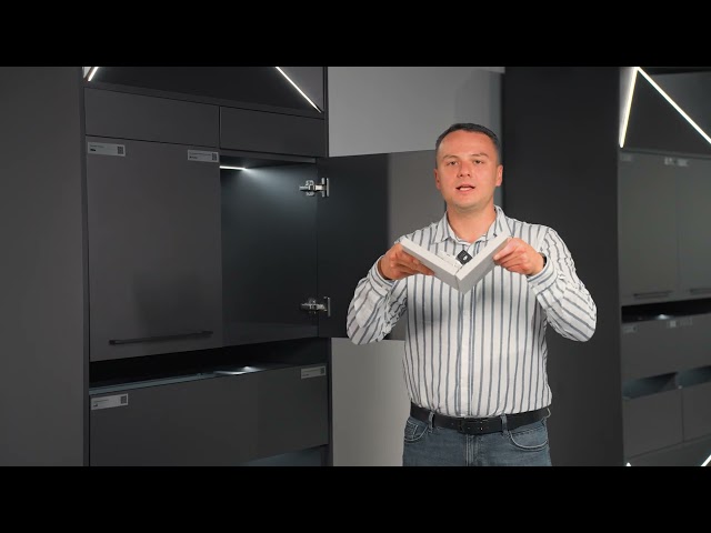 Zawias Clip-On 105°, nakładany, z cichym domykiem SoftPlus, nikel, 3D Muller Profi Line
